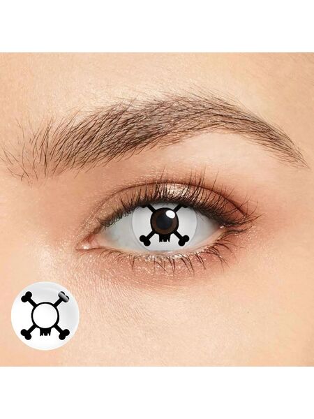 Venom White Costume Yearly Contact Lenses