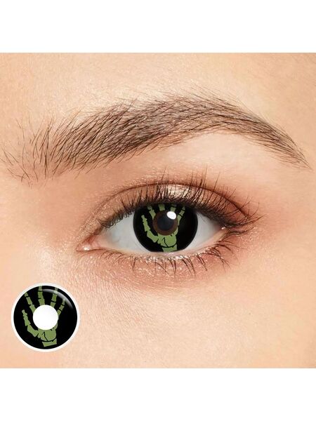 Ghoul's Touch Green Costume Yearly Contact Lenses