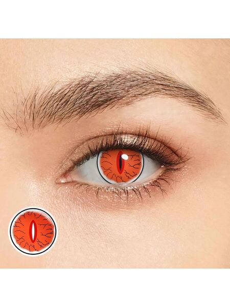 Demon Eye Red Costume Yearly Contact Lenses