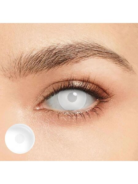 Screen White Costume Yearly Contact Lenses
