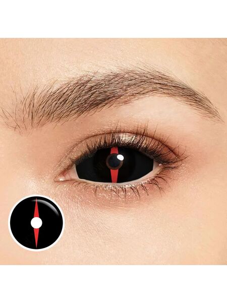 Compass Black Sclera 22mm Costume Yearly Contact Lenses