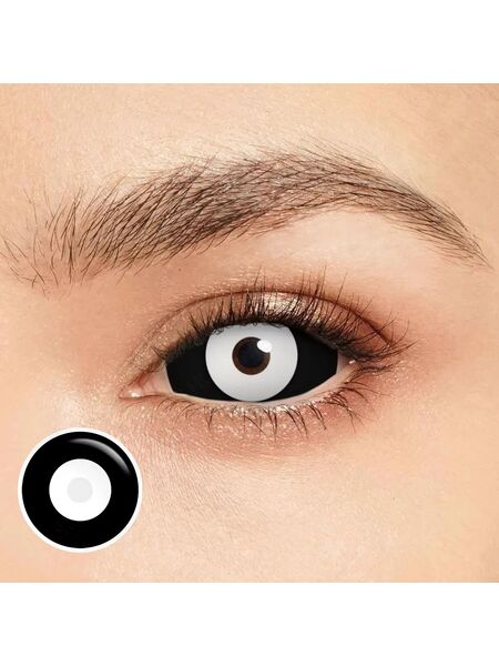 Bandage Zombie Balck Sclera 22mm Costume Yearly Contact Lenses