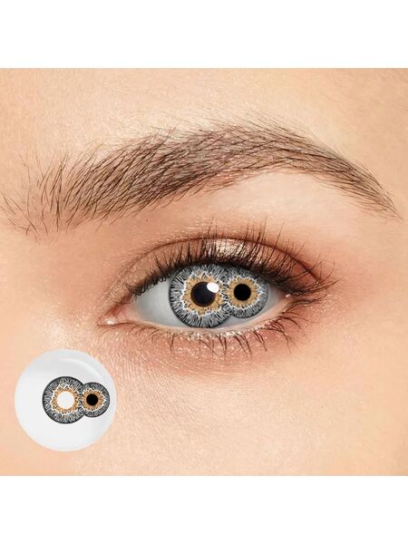 Mangekyo White Sclera 22mm Costume Yearly Contact Lenses