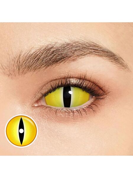 Sauron Yellow Sclera 22mm Costume Yearly Contact Lenses
