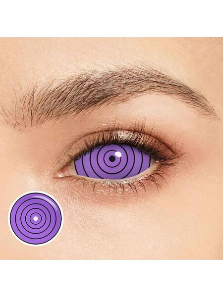 Rinnegan Purple Sclera 22mm Costume Yearly Contact Lenses