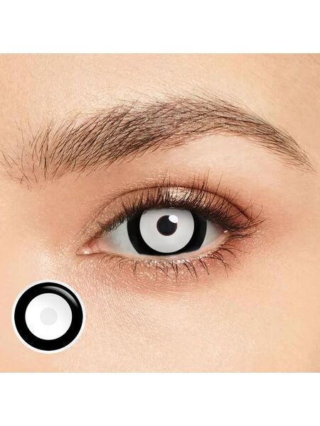 The Doom Black Sclera 17mm Costume Yearly Contact Lenses
