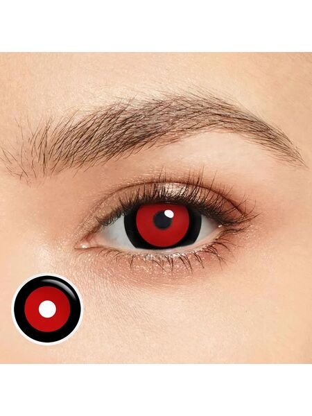 Terminator Red Sclera 17mm Costume Yearly Contact Lenses