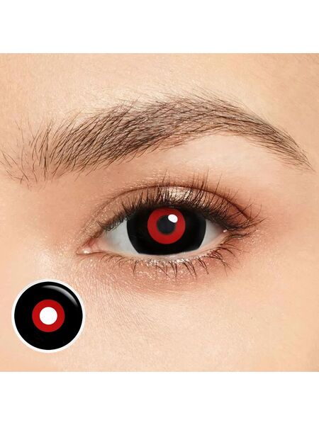 Red Ghouls Sclera 17mm Costume Yearly Contact Lenses