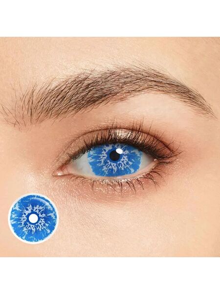 White Walker Blue Sclera 17mm Costume Yearly Contact Lenses
