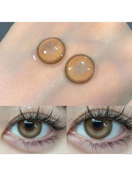 Caramel Brown Prescription Yearly Contact Lenses