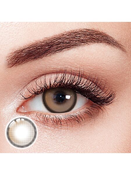 Lemon Brown Prescription Yearly Contact Lenses