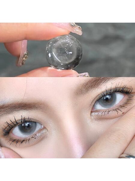 Moonlit Veil Grey Prescription Yearly Contact Lenses