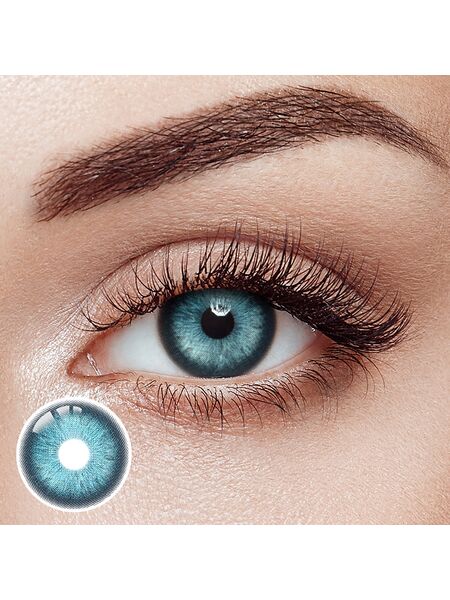 Crystalline Blue Yearly Contact Lenses