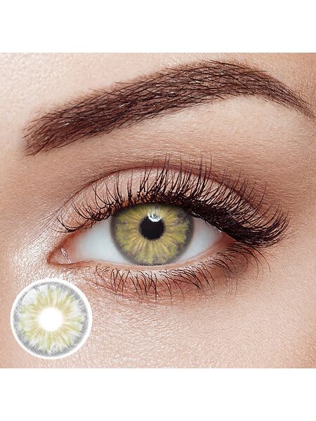 Cleopatra Gray Prescription Yearly Contact Lenses