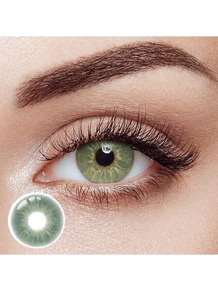 Love Story Green Prescription Yearly Contact Lenses