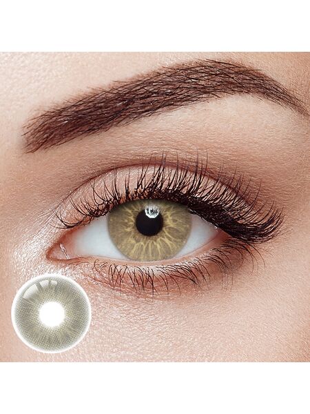 Love Story Light Brown Prescription Yearly Contact Lenses