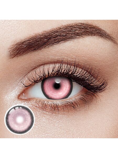 Koi Dream Pink Prescription Yearly Contact Lenses