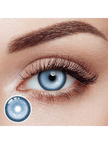 Koi Fantasy Sea Blue Prescription Yearly Contact Lenses