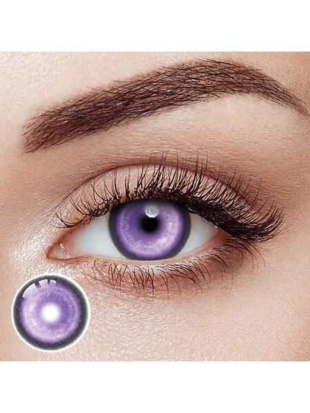 Koi Prank Purple Prescription Yearly Contact Lenses