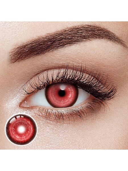 Koi Red Prescription Yearly Contact Lenses