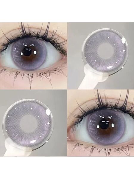 Magnificent Paintings Purple Prescription Yearly Contact Lenses