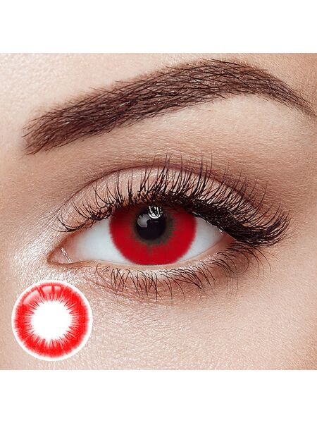 Naruto Red Costume Yearly Contact Lenses