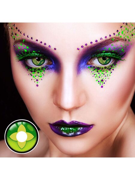 Clover Green Costume Yearly Contact Lenses