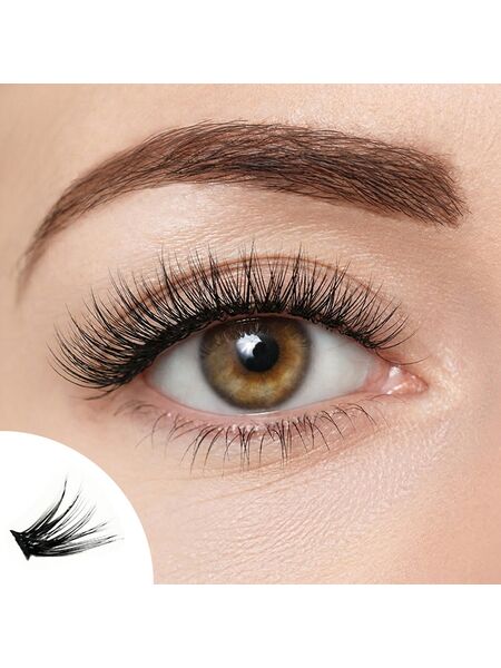 Whisper Silk Segmented Natural Glue-on Lashes