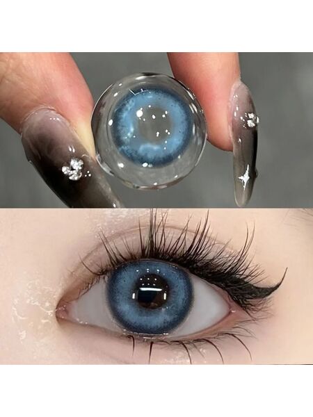 Summer Sky Blue Prescription Yearly Contact Lenses