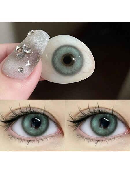 Summer Sky Green Prescription Yearly Contact Lenses
