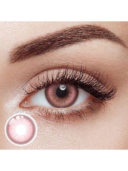 Solar Pink Prescription Yearly Contact Lenses
