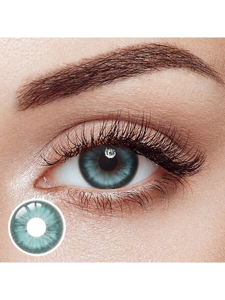 Jet Lag Green Prescription Yearly Contact Lenses