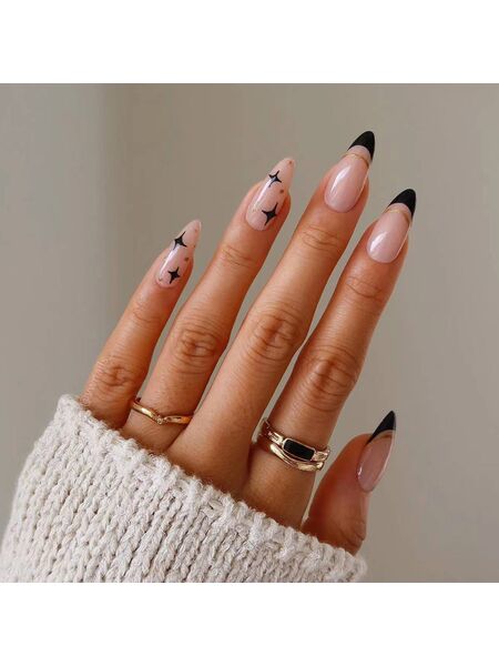 Obsidian Sky Black Nails