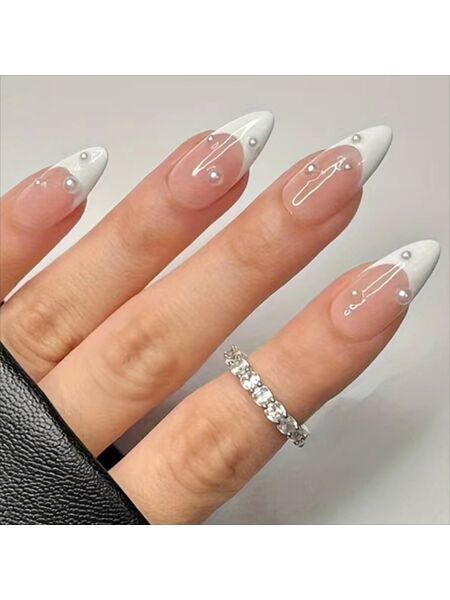 Ivory Lustre White Nails