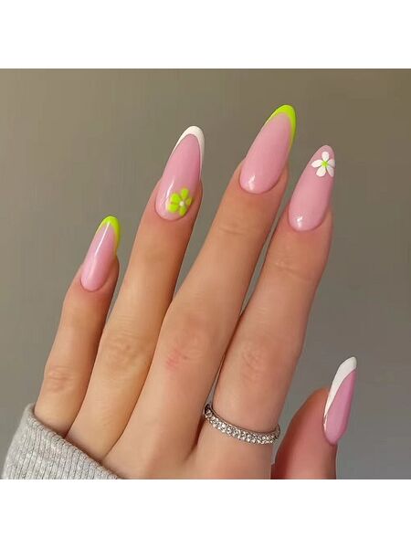 Pastel Garden Multicolor Nails