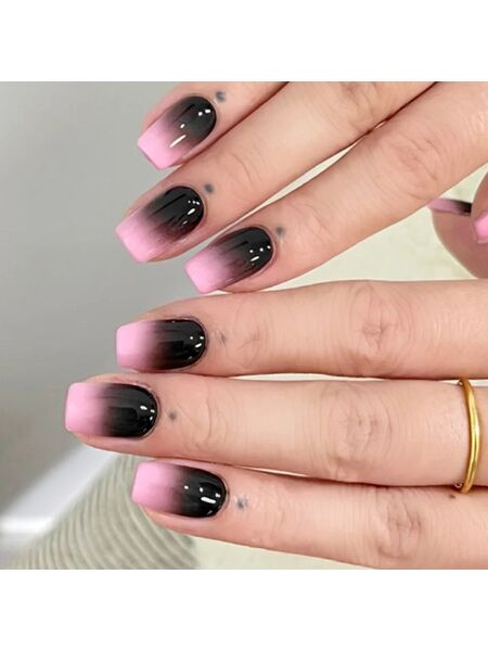 Night Rose Pink Nails