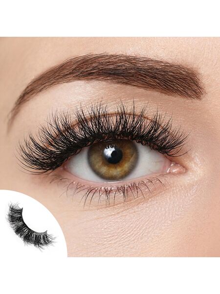 Divine Secret 10 Pairs Natural Glue-on Lashes