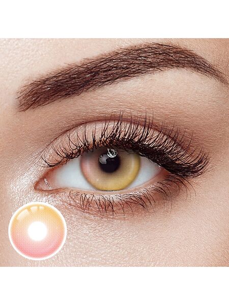 Citrus Sea Pink Prescription Yearly Contact Lenses