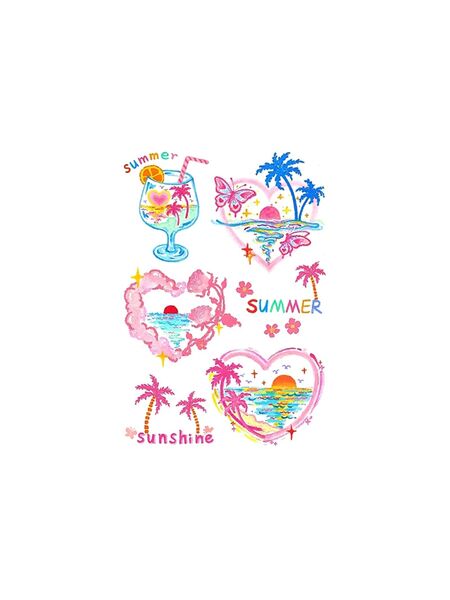 Tropical Splash Tattoos