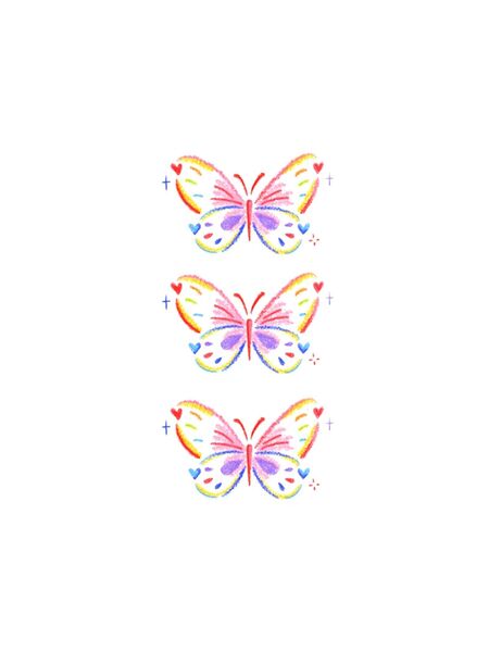 Kaleidoscope Wings Tattoos