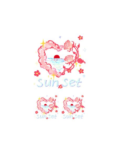 Sunset Heartscape Tattoos