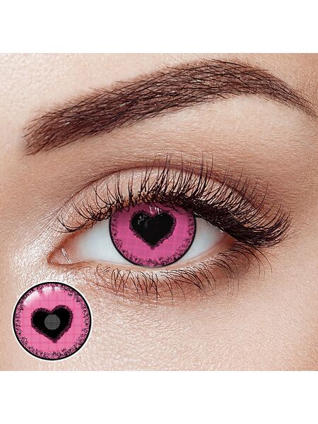 Yandere Pink Costume Yearly Contact Lenses