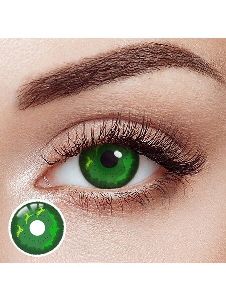 Noel Night Green Costume Yearly Contact Lenses