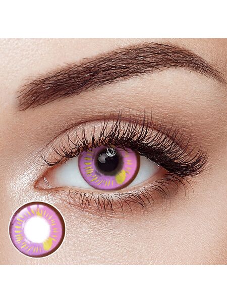 Lunar Earth Pink Costume Yearly Contact Lenses