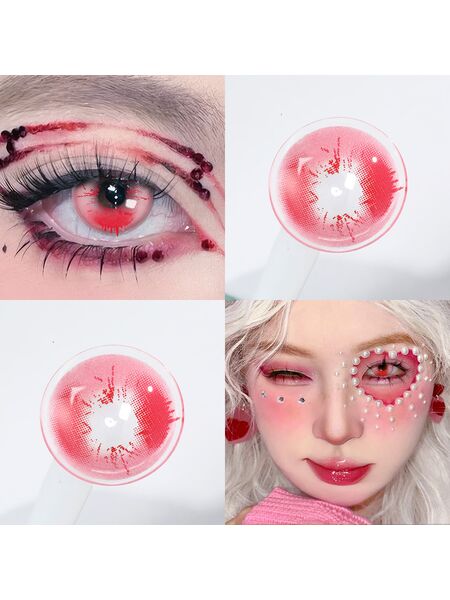 Bloody Horror Red Costume 6 Months Contact Lenses