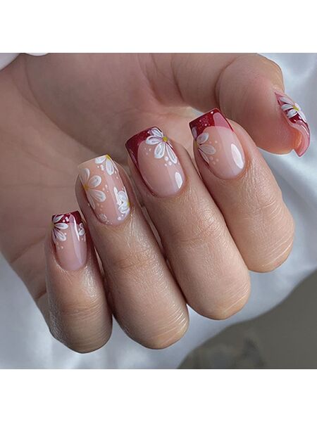 Blossom Kiss Pink Nails