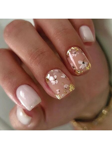 Petal Glitz Pink Nails