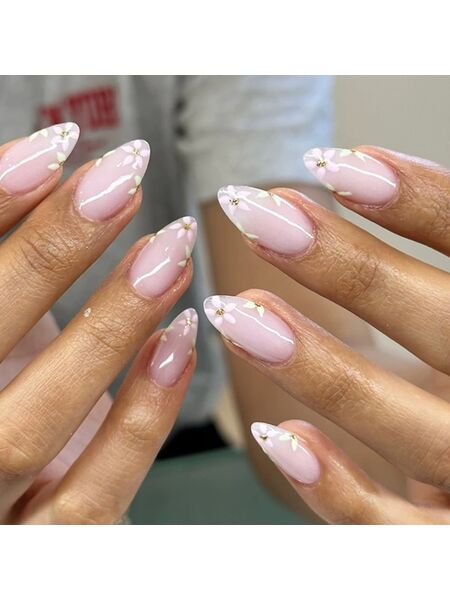 Flora Dawn Pink Nails