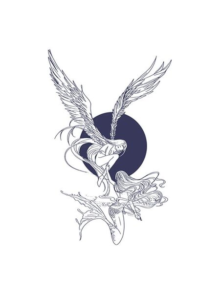 Ocean Angel Tattoos