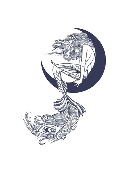 Midnight Mermaid Tattoos